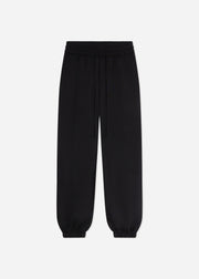 Jogger Pant in Stretch Wool Suiting - Black - CO Collections